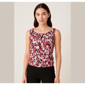 Ann Taylor LOFT Floral Sleeveless Top